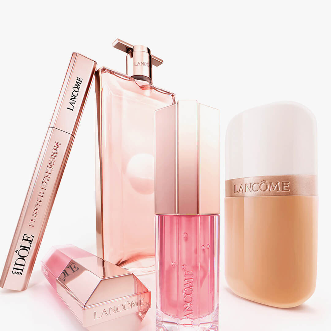 Lancome products visual for bestsellers illustration