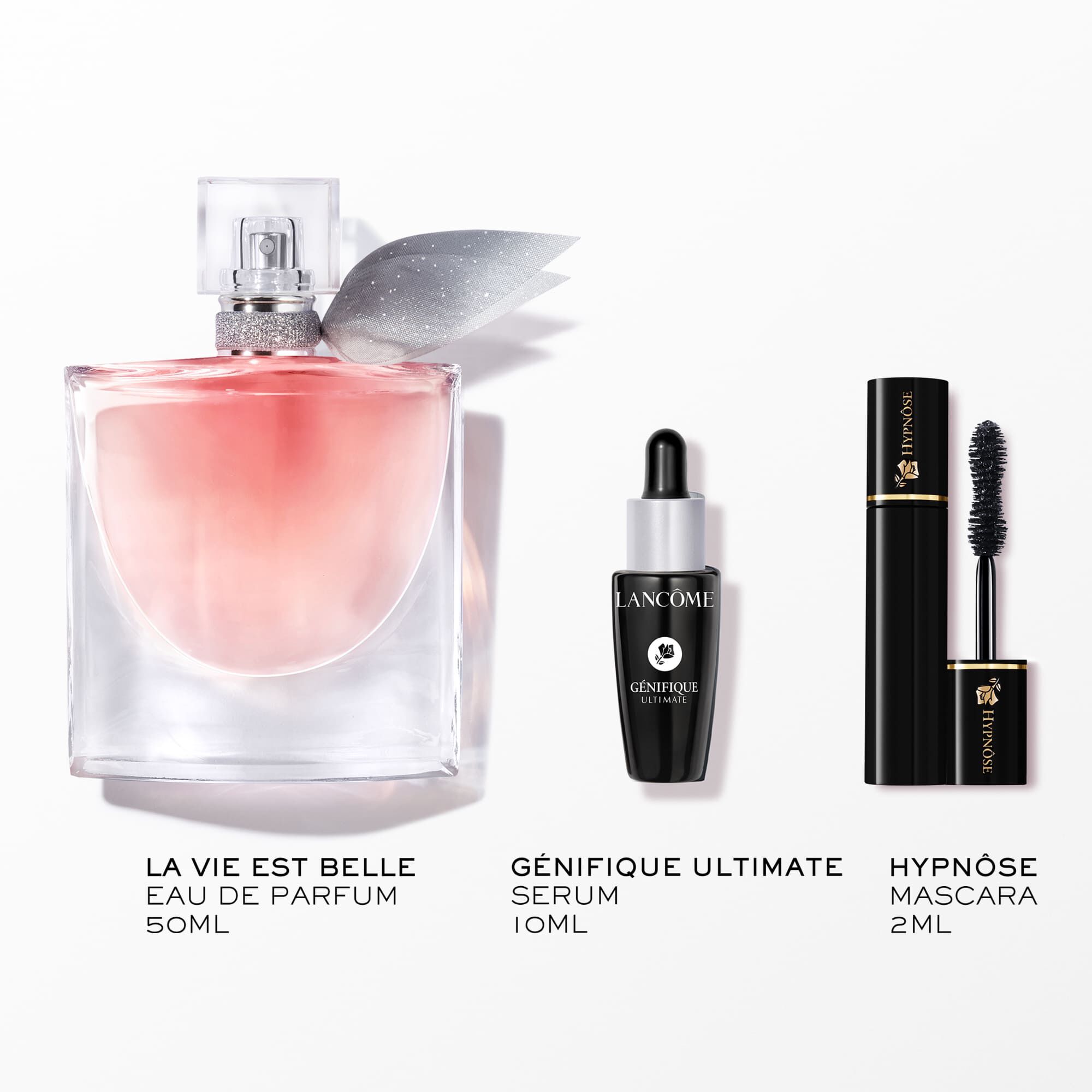 KIT LA VIE EST BELLE EAU DE PARFUM 50ML + GENEFIQUE ULTIMATE SERUM 10ML + MINI MASCARA HYPNOSE 2ML