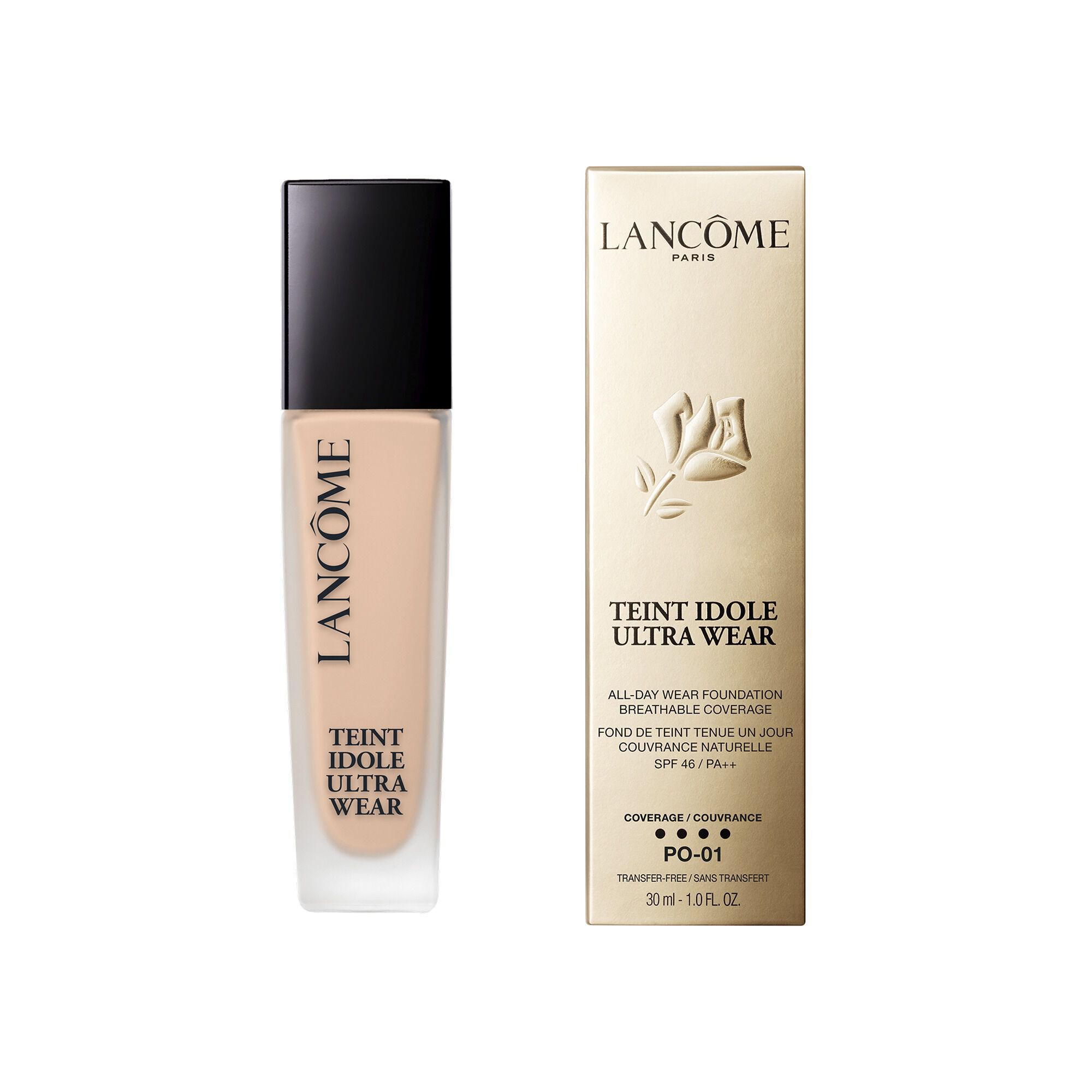 BASE LIQUIDA COM FILTRO SOLAR FPS 35 LANCOME TEINT IDOLE ULTRA WEAR RESPIRAVEL