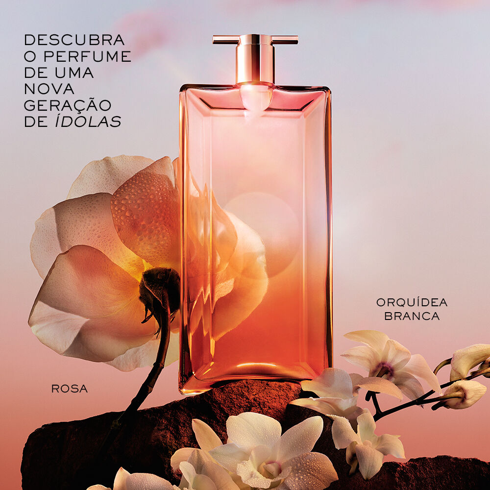 IDOLE NOW EAU DE PARFUM LANCOME PERFUME FEMININO AMBAR FLORAL COM BAUNILHA DE MADAGASCAR