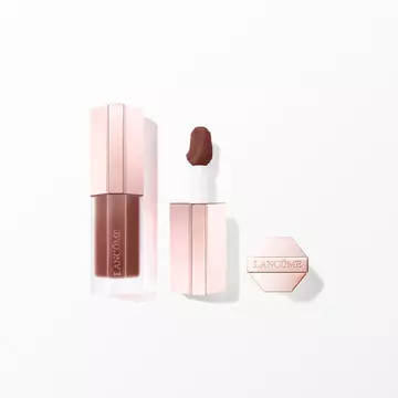 Batom aveludado vermelho Lancome cor 25 Cocoa Cuddle