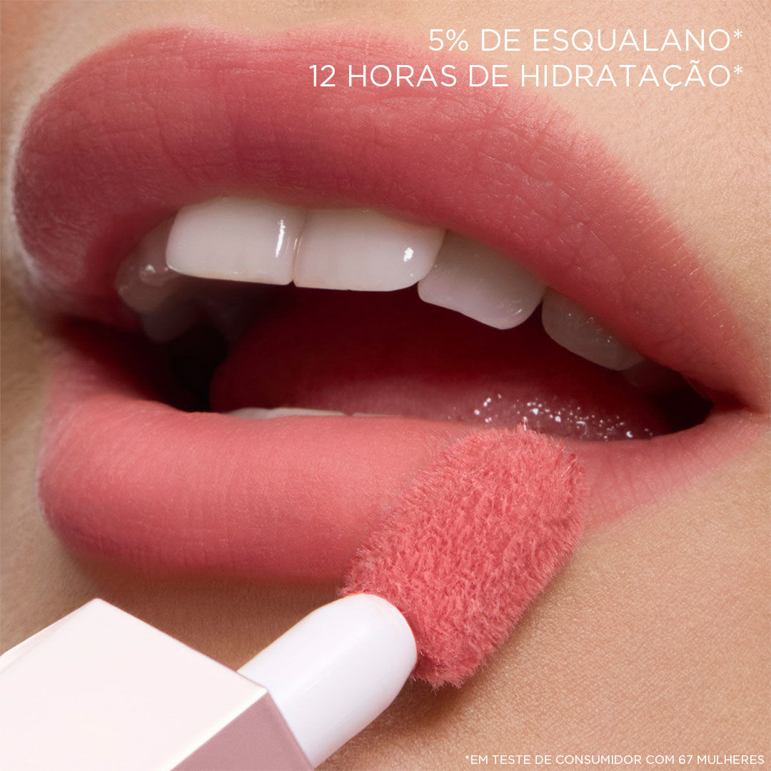 Lip Matte Confortavel na Cor 21 Blushing Blanket