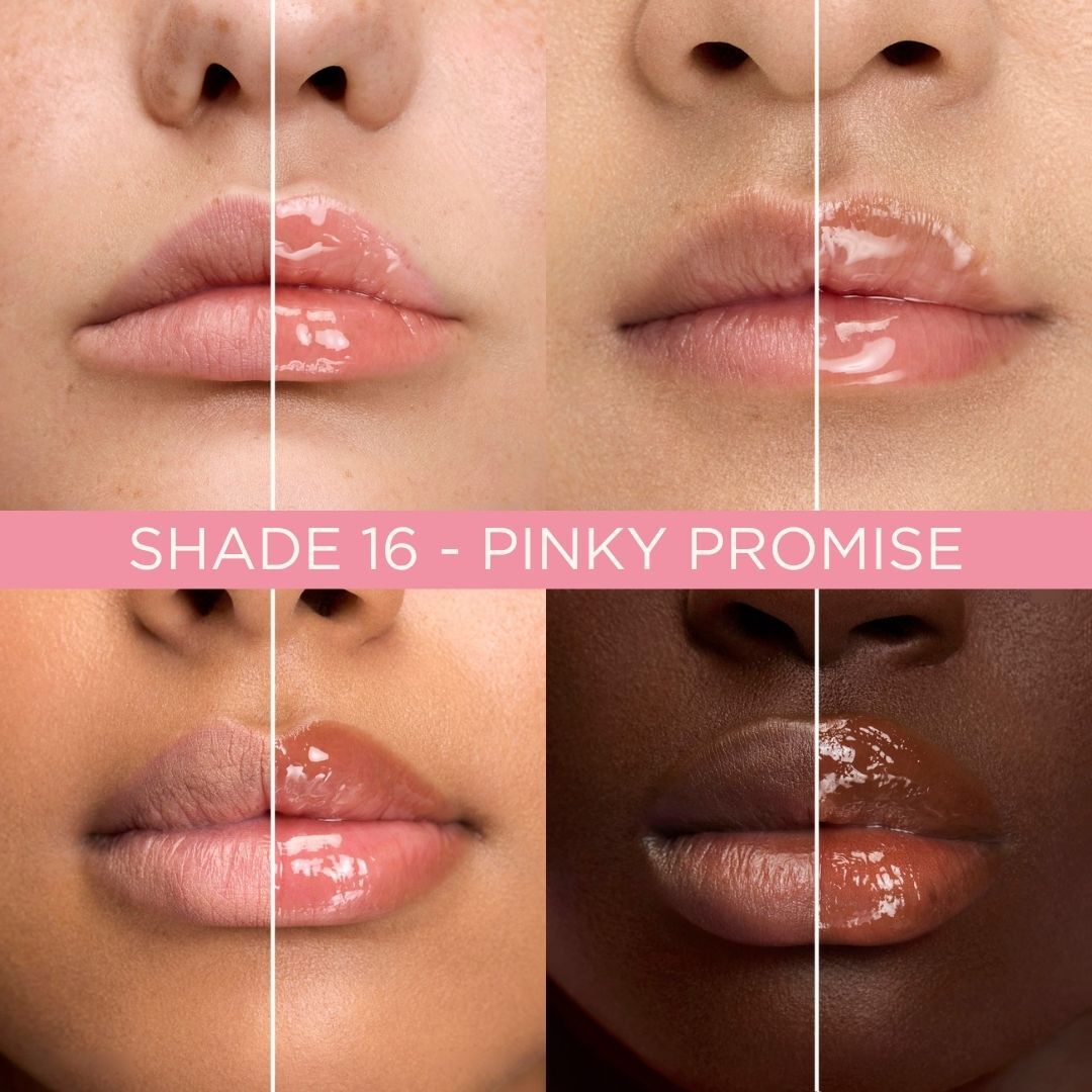 Antes e depois hidratacao dos labios com IDOLE JUICYTREAT de Lancome