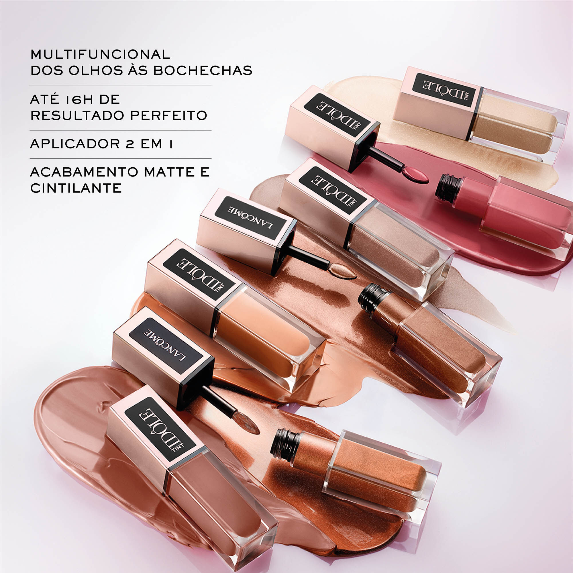Blush liquido e iluminador liquido em sombra multifuncional IDOLE TINT